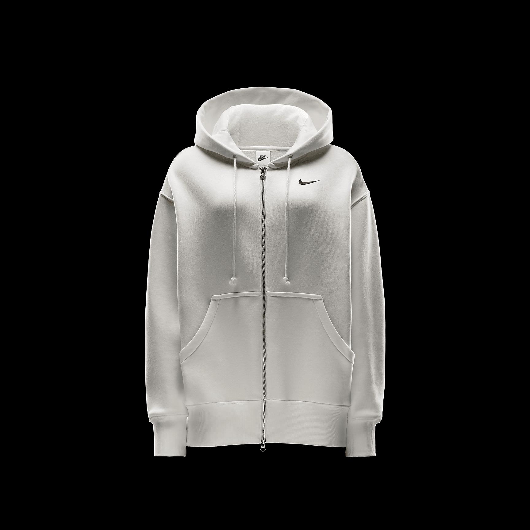 Womens Nike Sportswear Phoenix Fleece Oversized Full-Zip Hoodie | DQ5758-133 Product Image