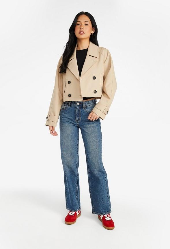 Cropped Trench Jacket Product Image