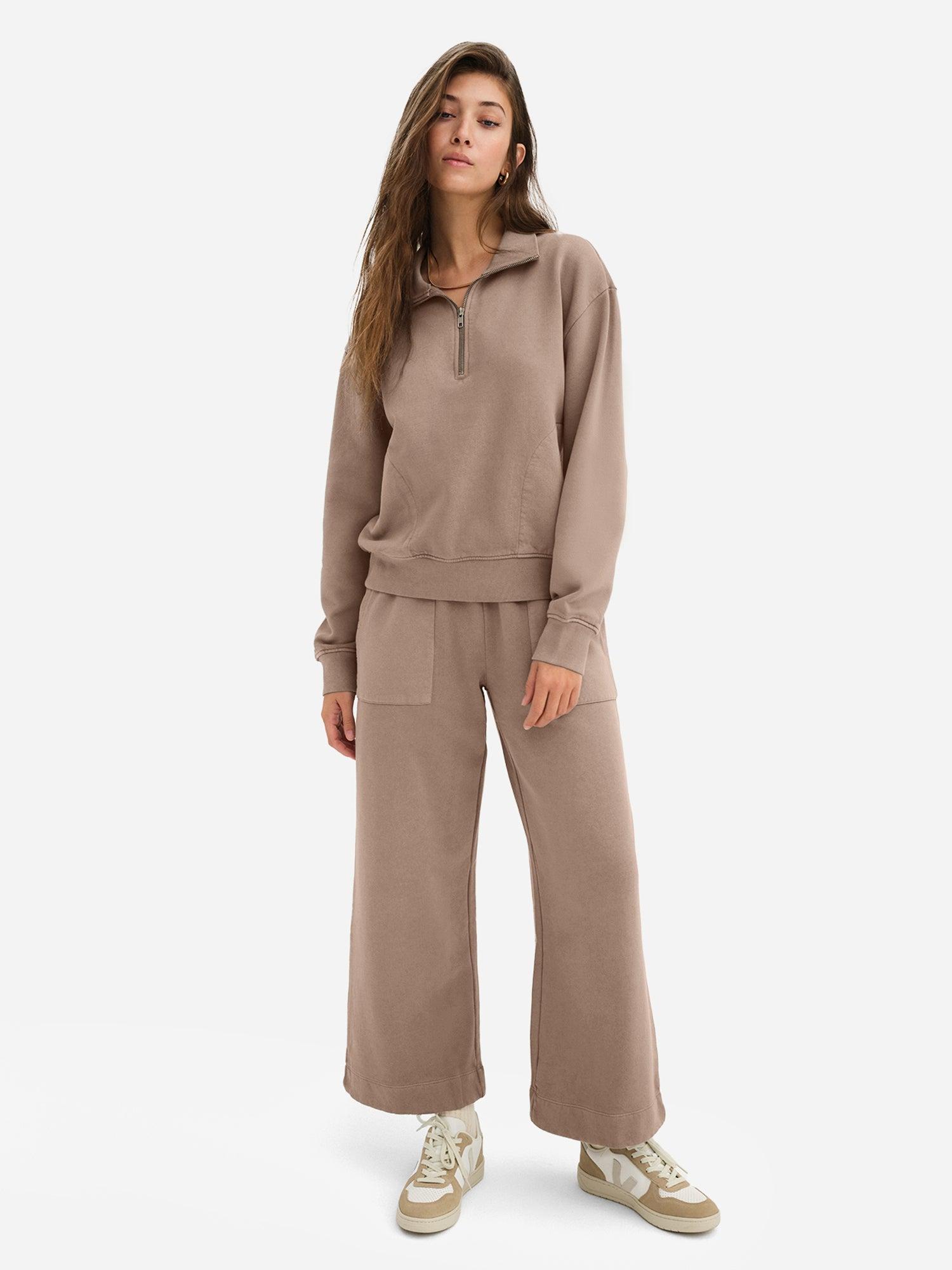 Organic Fleece Wide Leg Pant Female Product Image