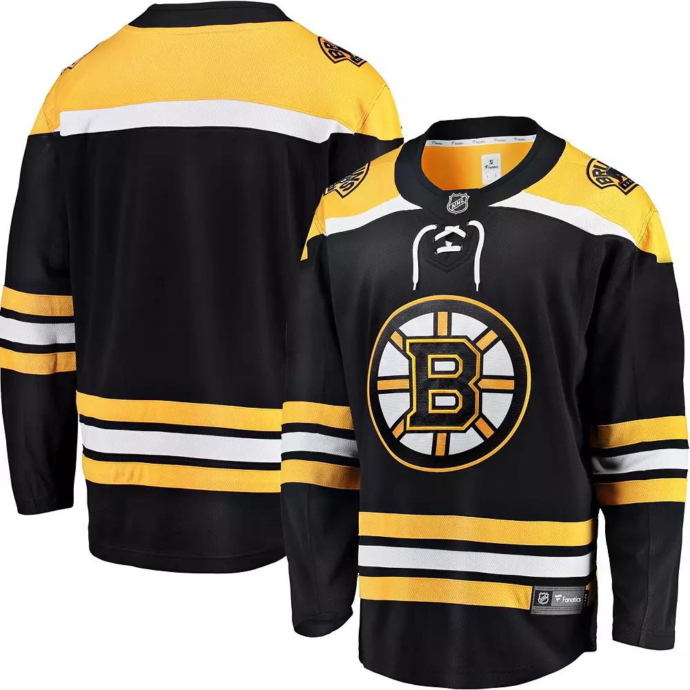 Men's Fanatics Branded Black Boston Bruins Breakaway Home Jersey,  Product Image