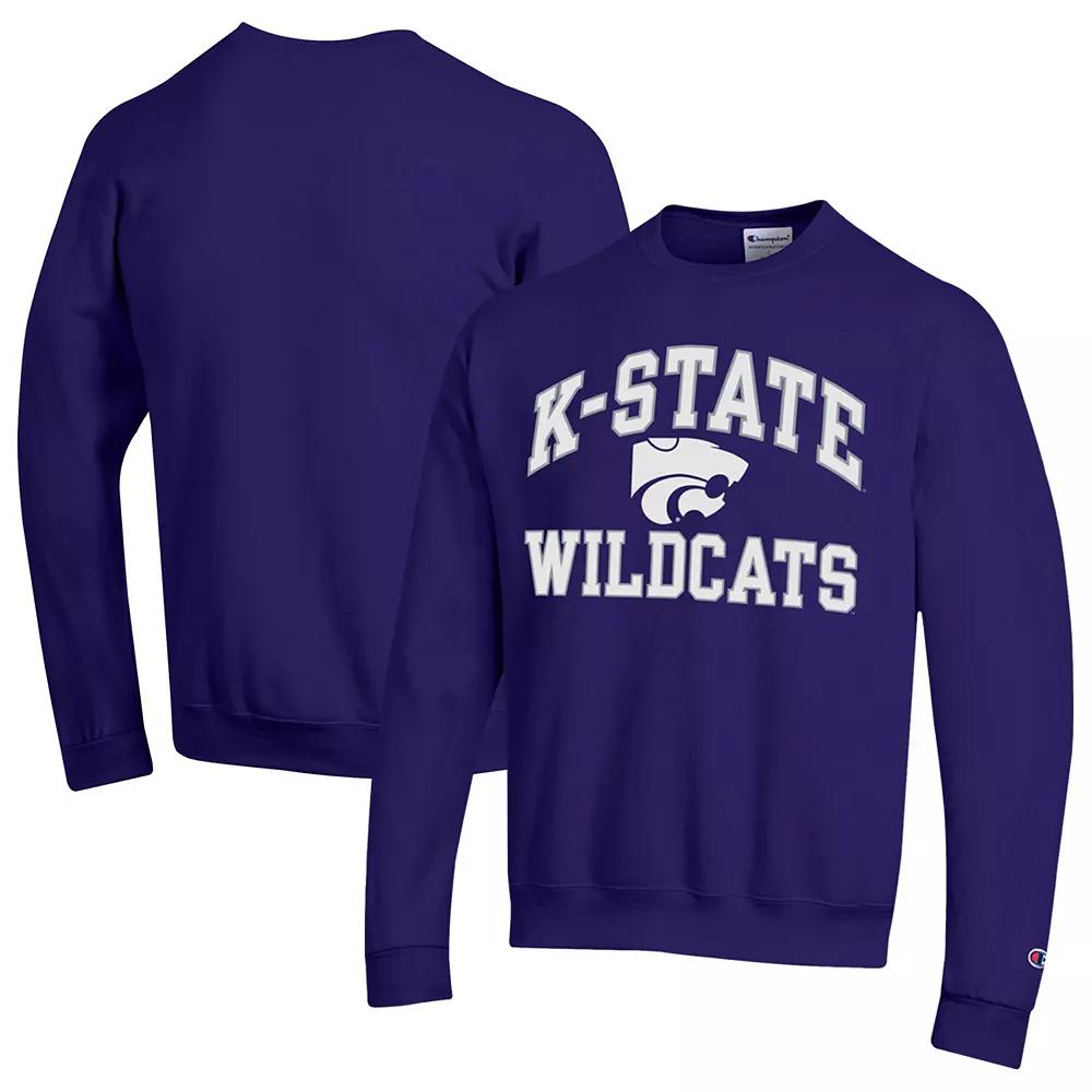 Men's Champion Purple Kansas State Wildcats High Motor Pullover Sweatshirt, Size: 2XL Product Image