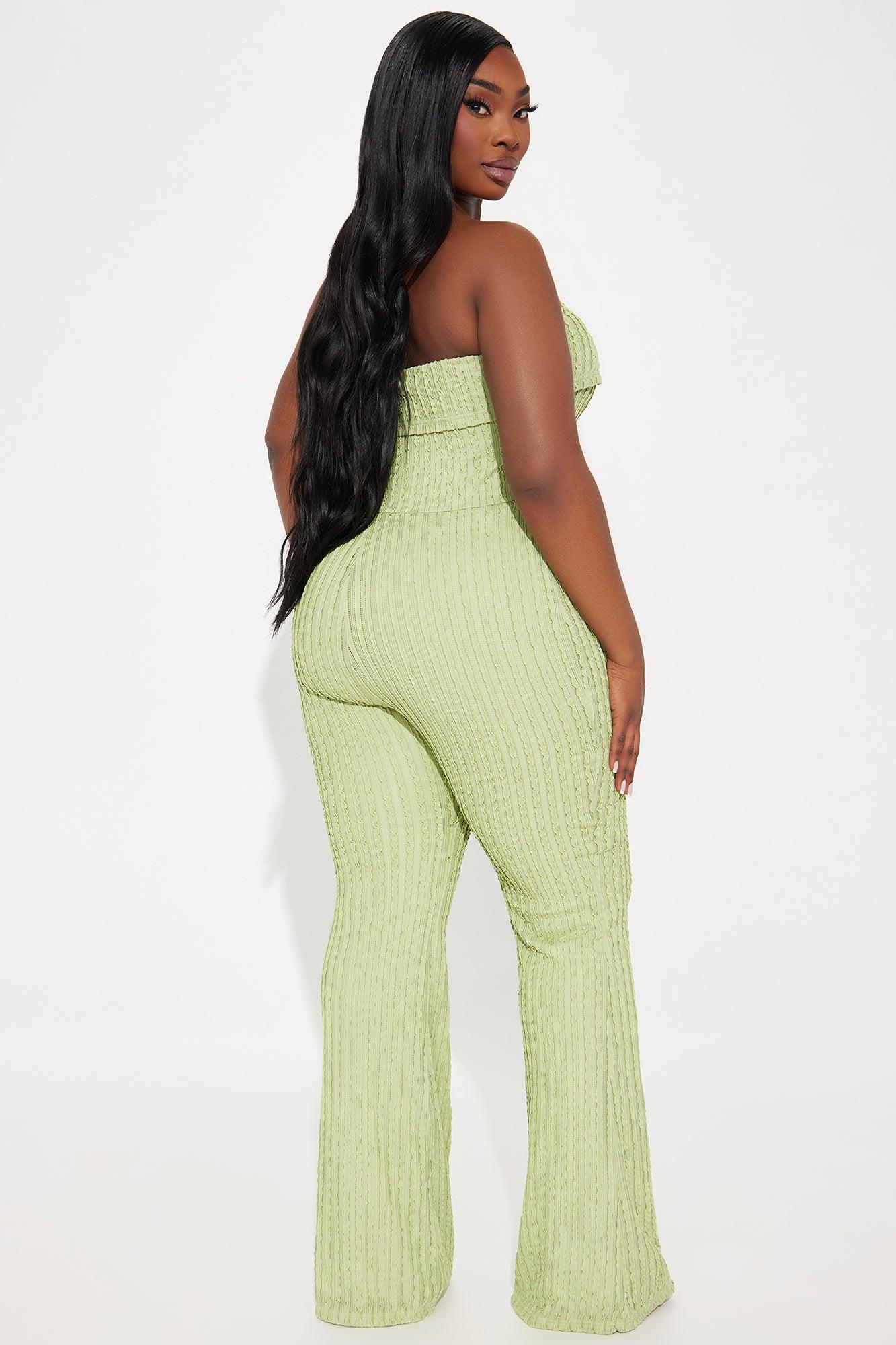 Lover Of Brunch Jumpsuit  - Sage Product Image