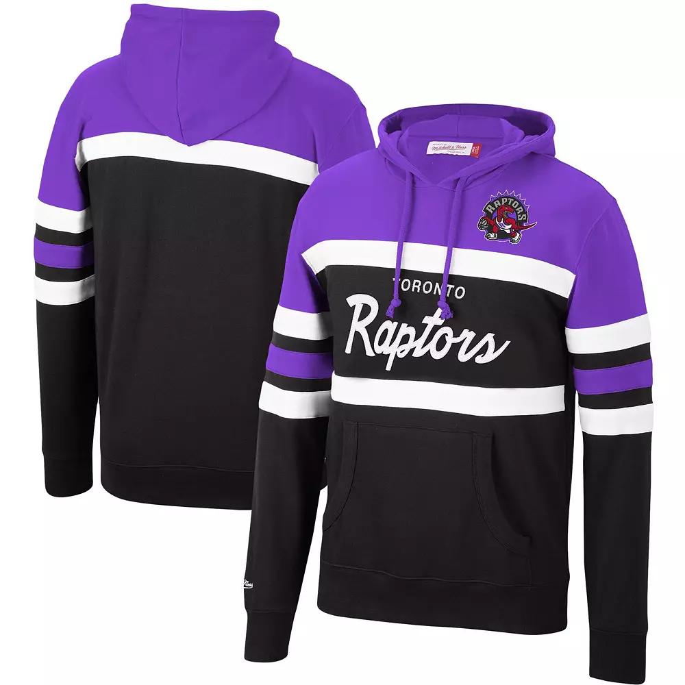 Men's Mitchell & Ness Purple/Black Toronto Raptors Head Coach Pullover Hoodie, Size: Large, Rpt Purple Product Image