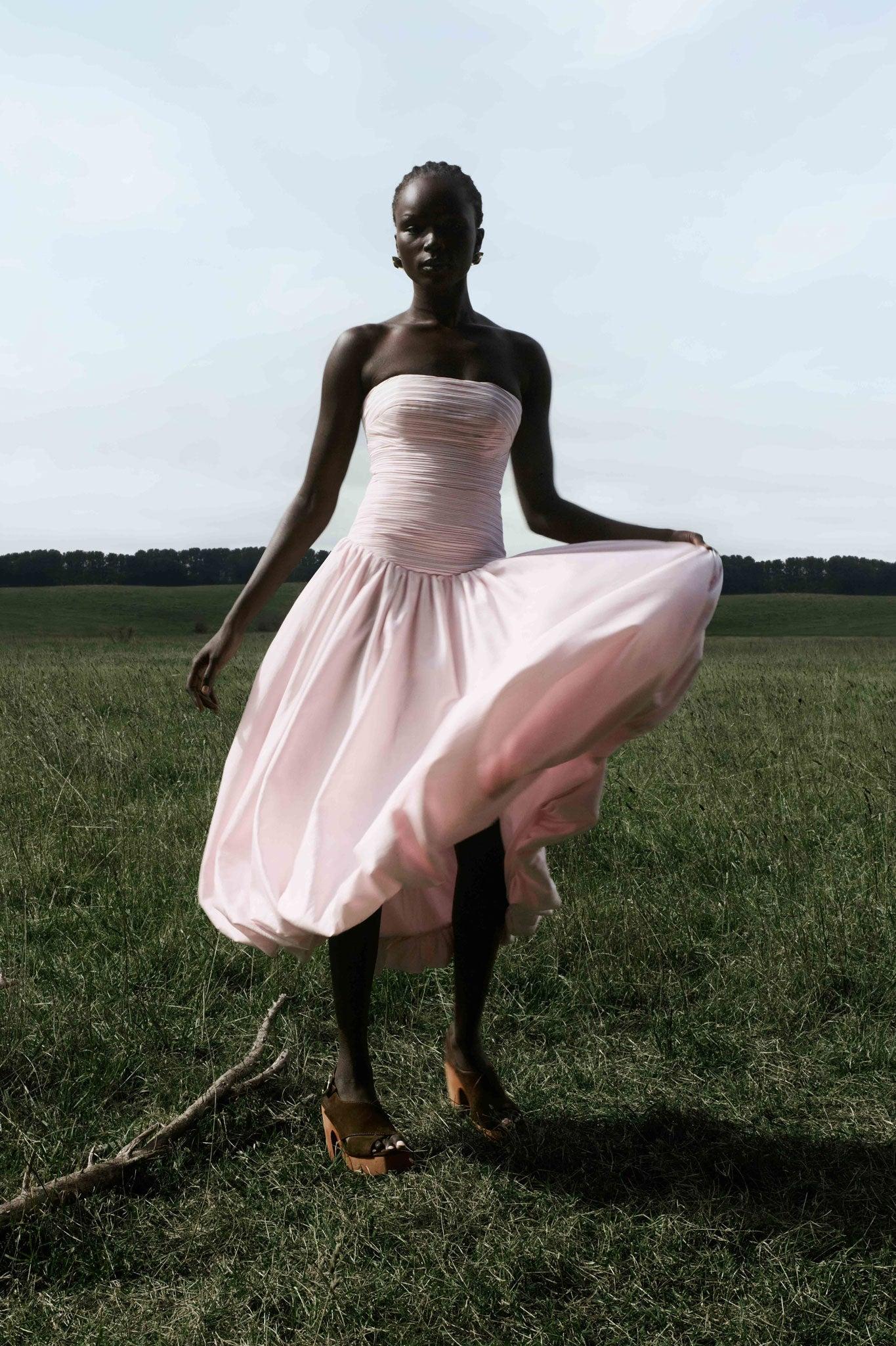 Violette Bubble Midi Dress Product Image