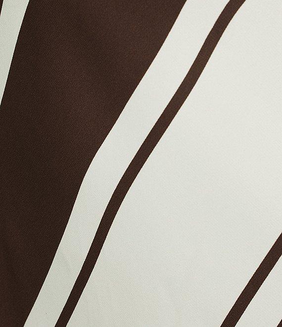 Lucy Paris Davina Stripe Print Crew Neckline Sleeveless Midi Dress Product Image