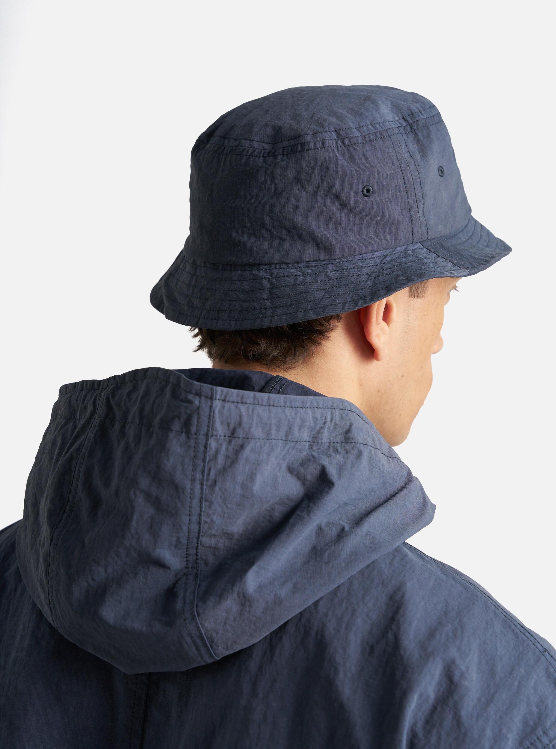 Universal Works Beach Hat in Navy Recycled Splash Nylon Product Image