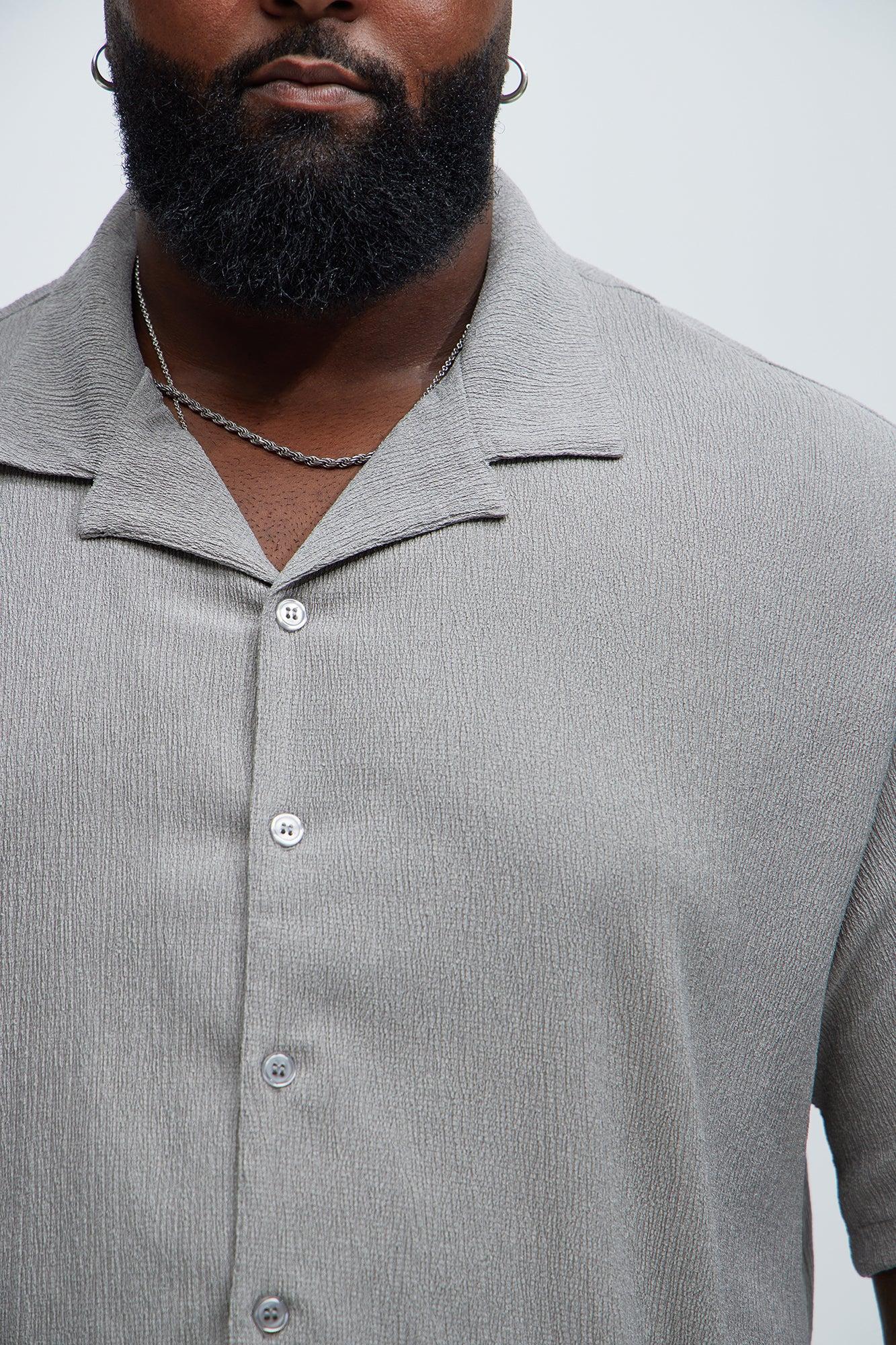 Jace Textured Shirt - Grey Product Image