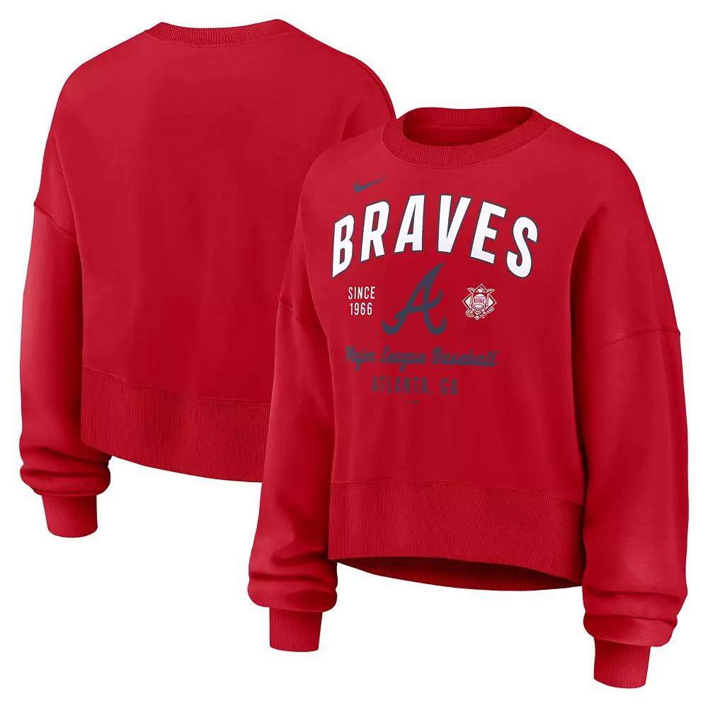 Women's Nike Red Atlanta Braves Over Product Image