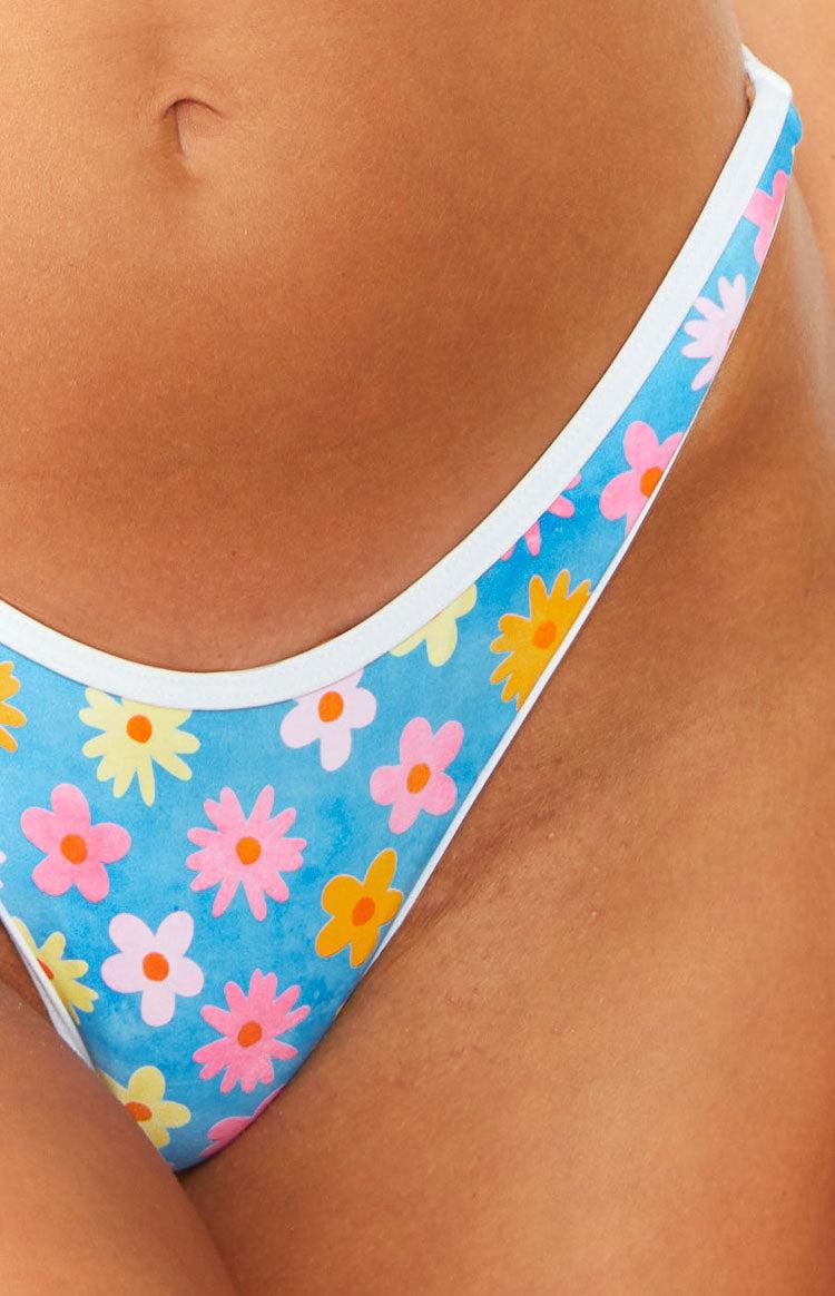 9.0 Swim Bahamas Multi Floral Blue Bikini Bottoms Baby Product Image