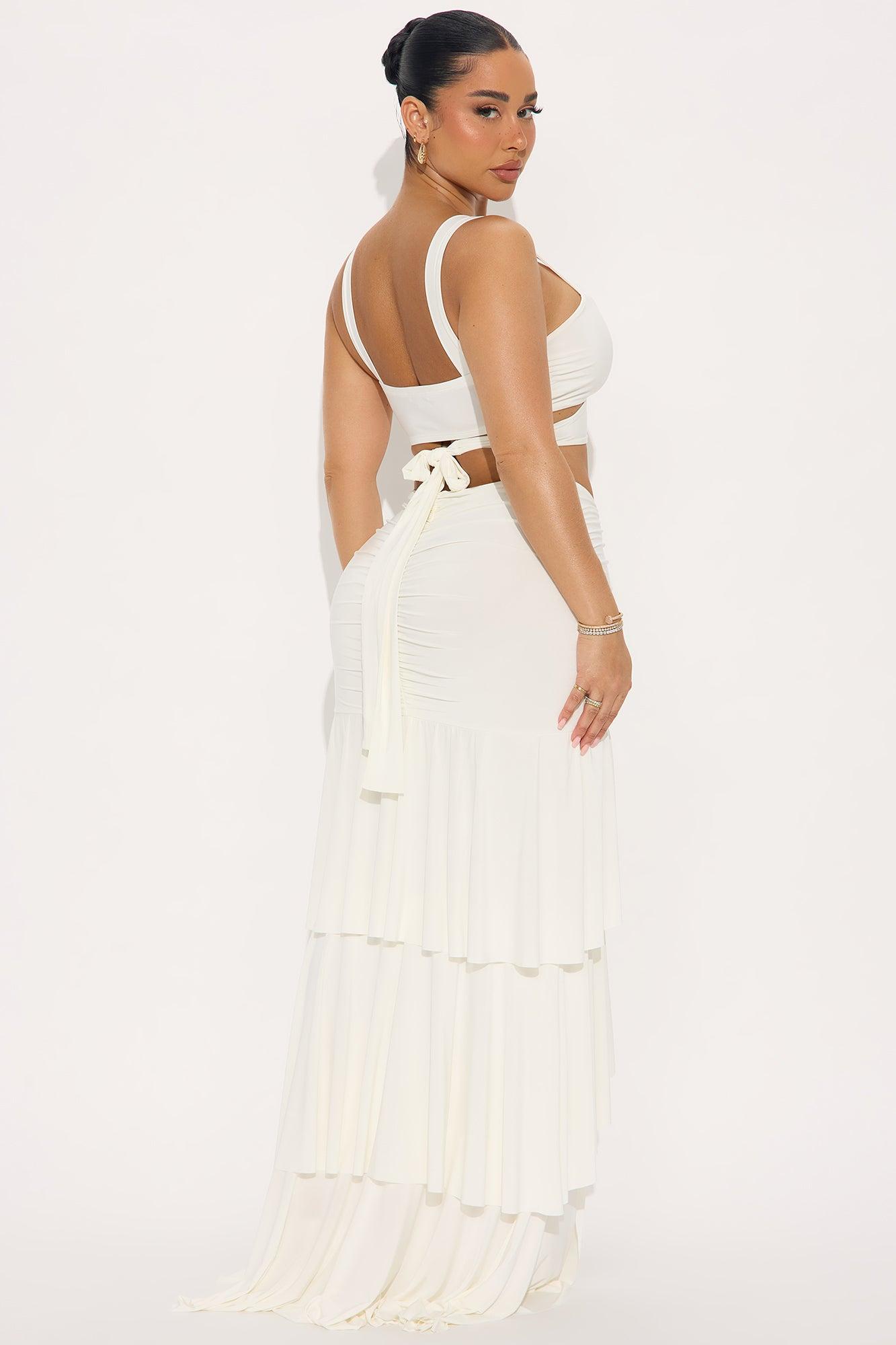 Chelsea Maxi Skirt Set - White Female Product Image