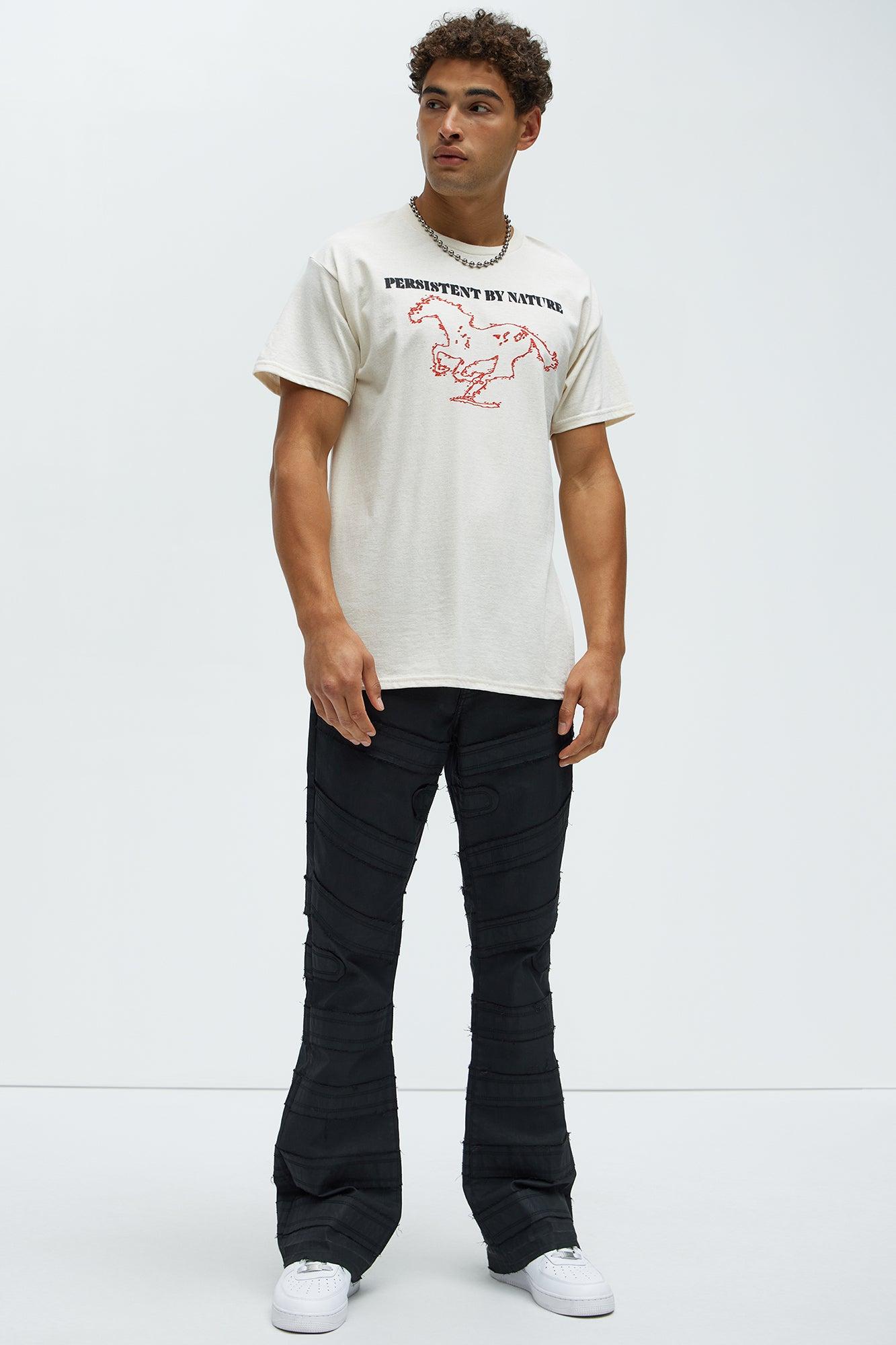 Persistent Horse Short Sleeve Tee - Off White Product Image