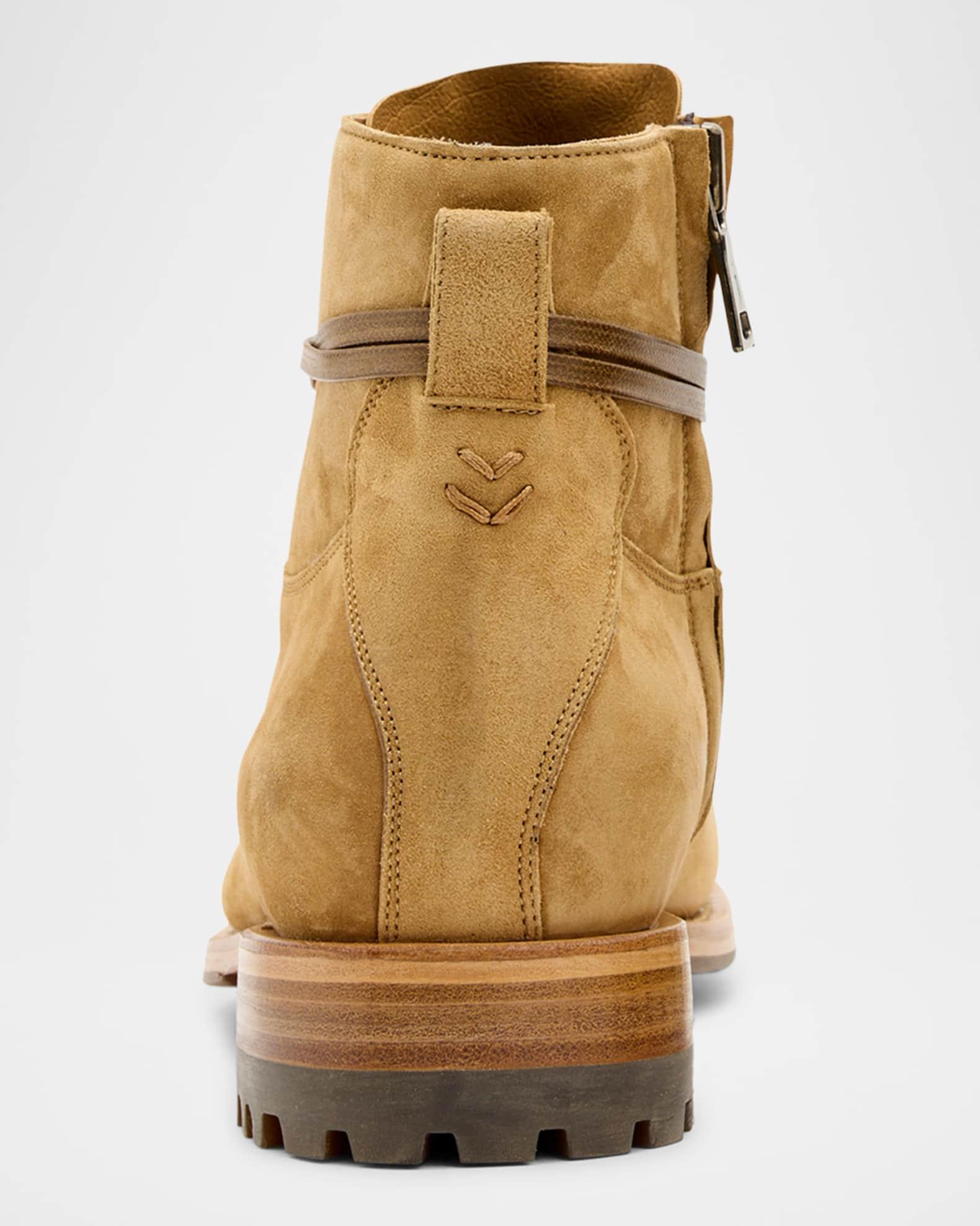 Men's Moto Suede Work Boots Product Image