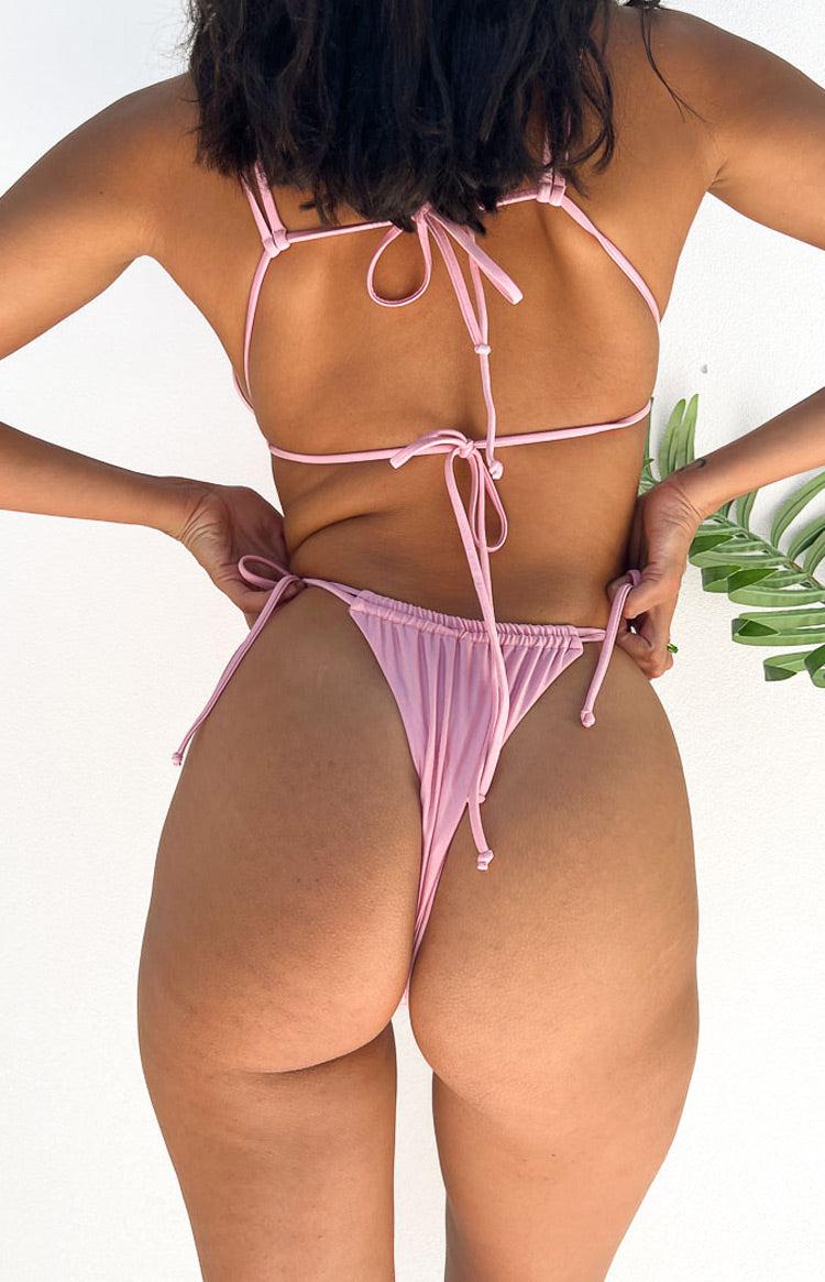 9.0 Swim Sumba Metallic Pink Bikini Bottom Baby Product Image