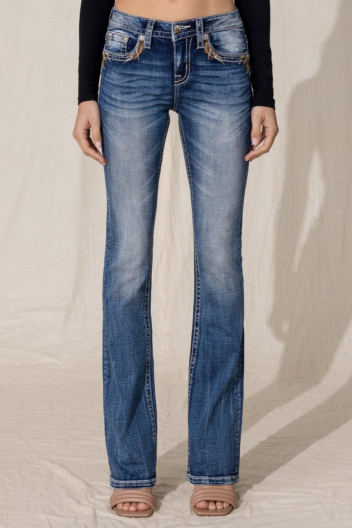Falling Leaves Bootcut Jeans Product Image