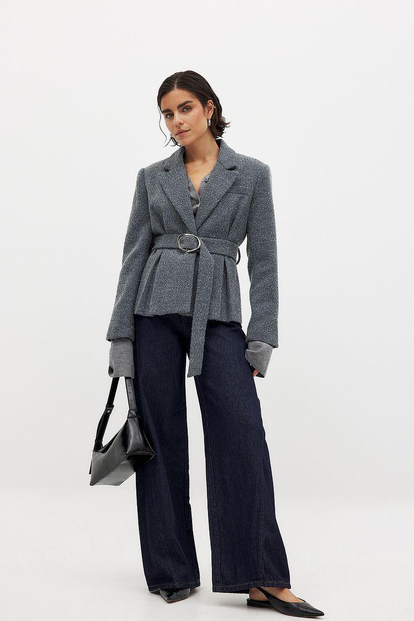 High Waist Extra Wide Leg Denim Product Image