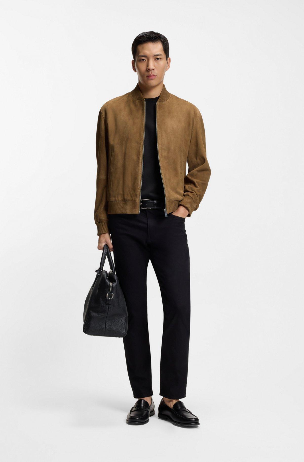Regular-fit jacket in suede Product Image