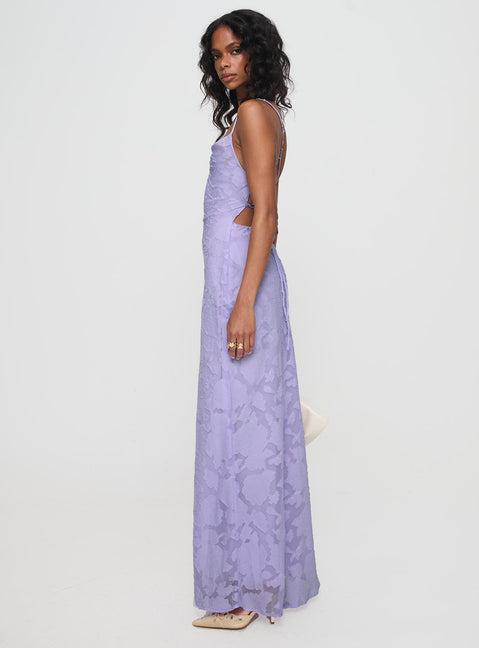 Celena Maxi Dress Lilac Burnout Product Image