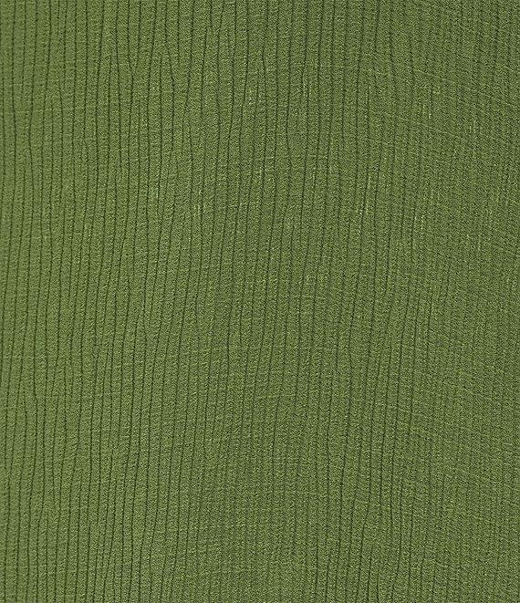 Calvin Klein Novelty Textured Ruffle Mock Neck Sleeveless Top Product Image