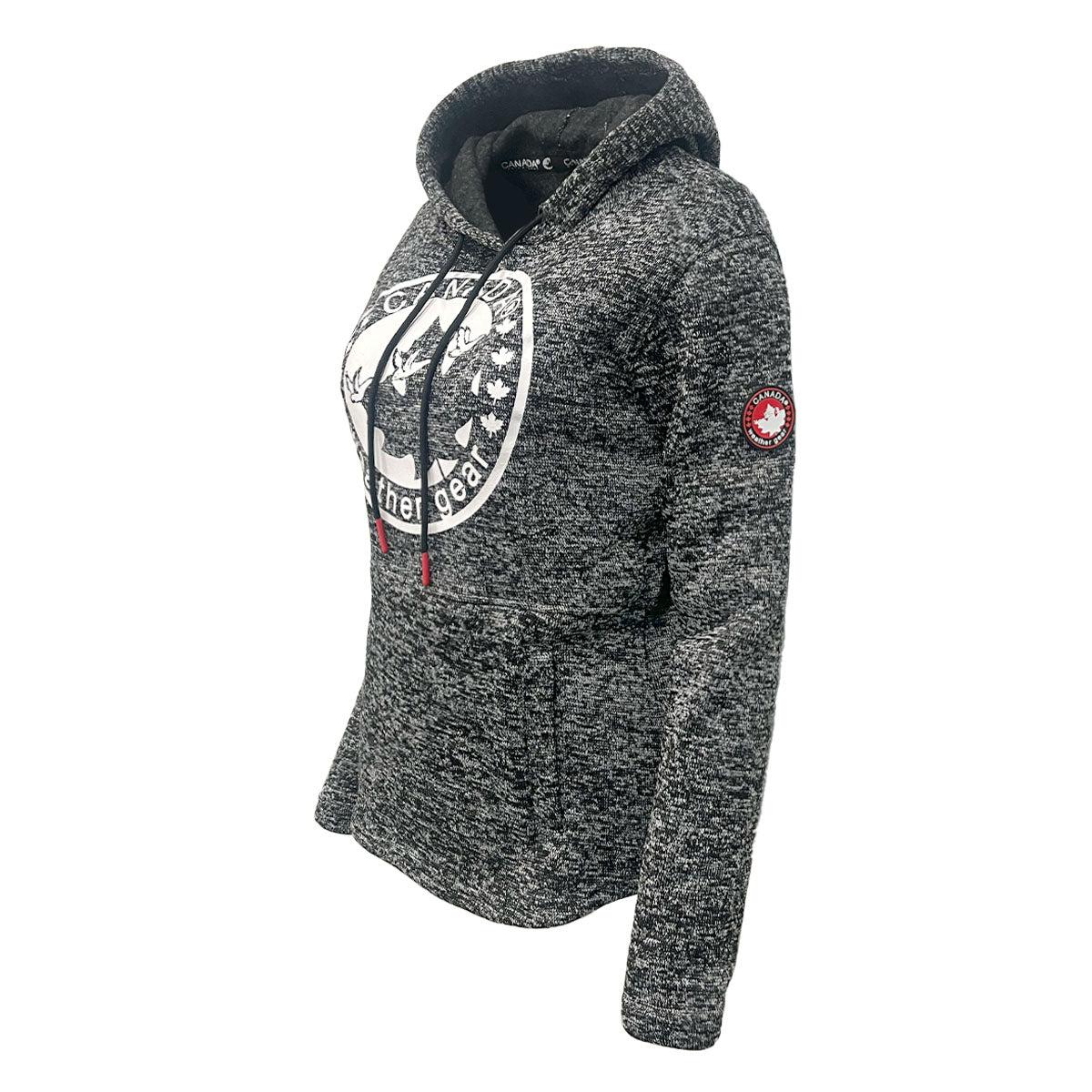 Canada Weather Gear Women's Hooded Sweater Fleece with Logo Print Product Image