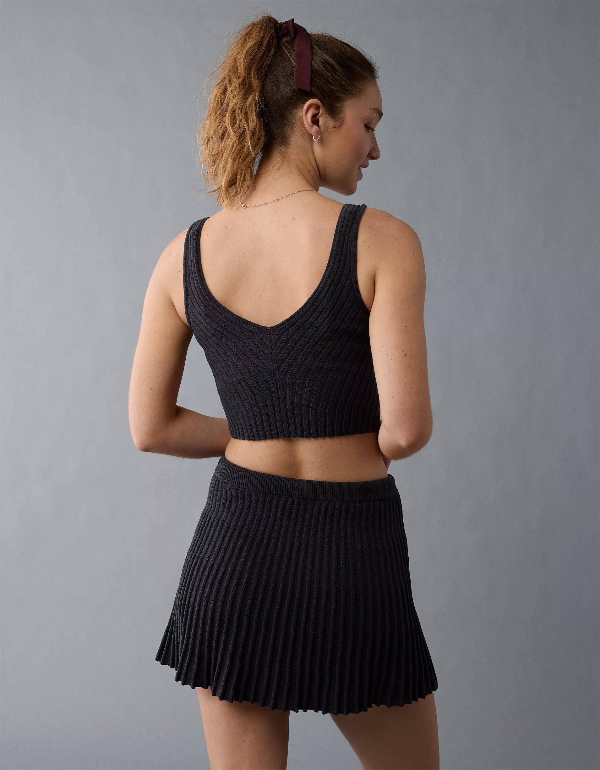 AE V-Neck Chenille Sweater Tank Top Product Image