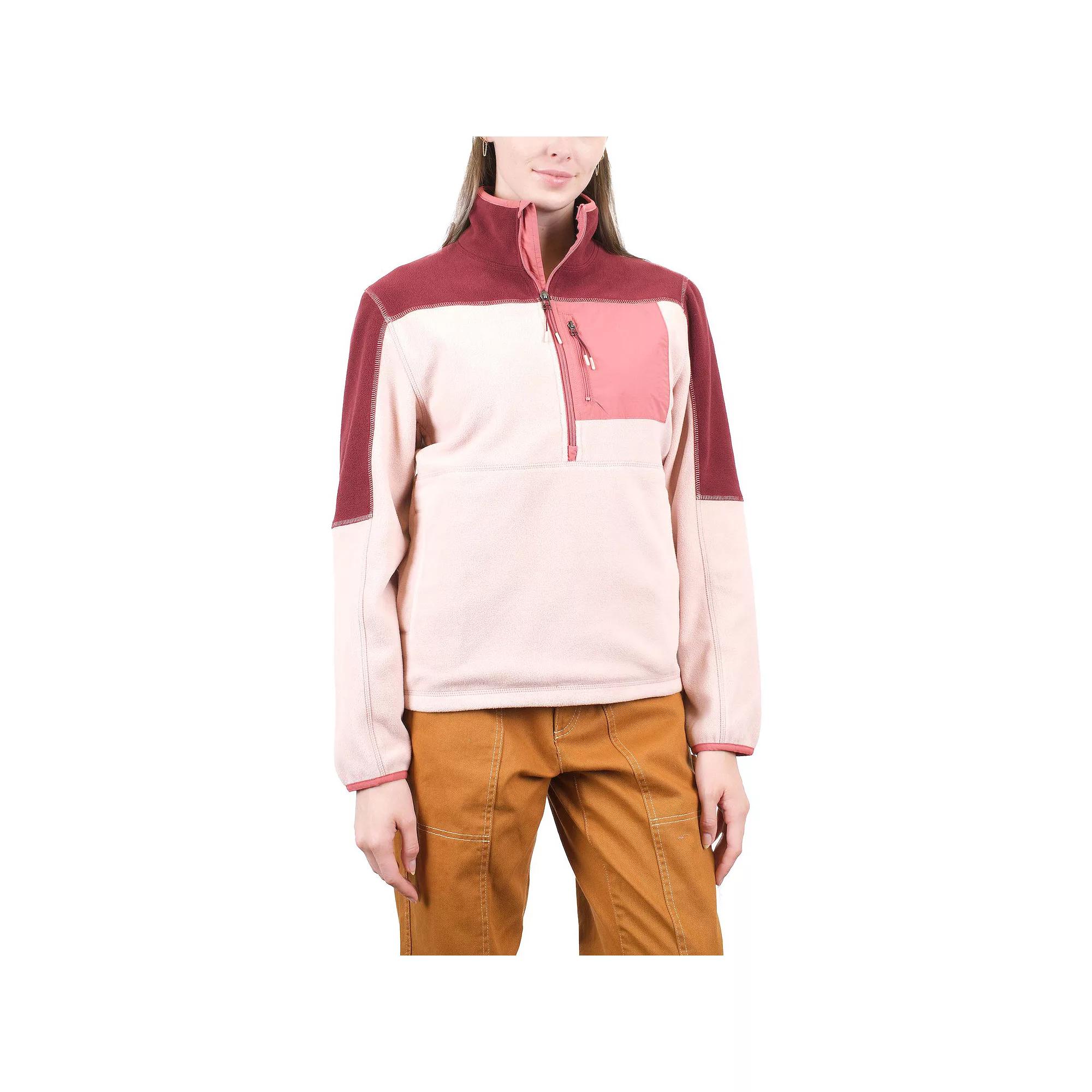 Women's Mountain and Isles 1/2 Zip Colorblock Fleece Pullover, Size: XS, Purple Dust Slate Product Image