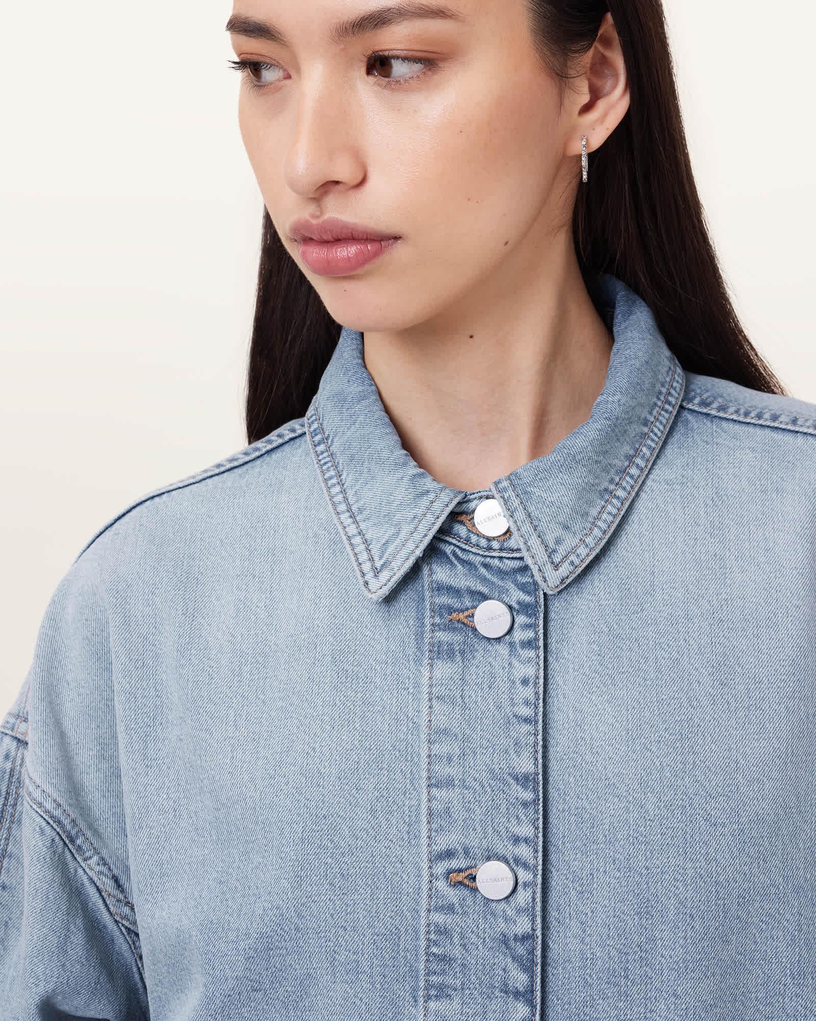 Hettie Oversized Denim Shacket Product Image