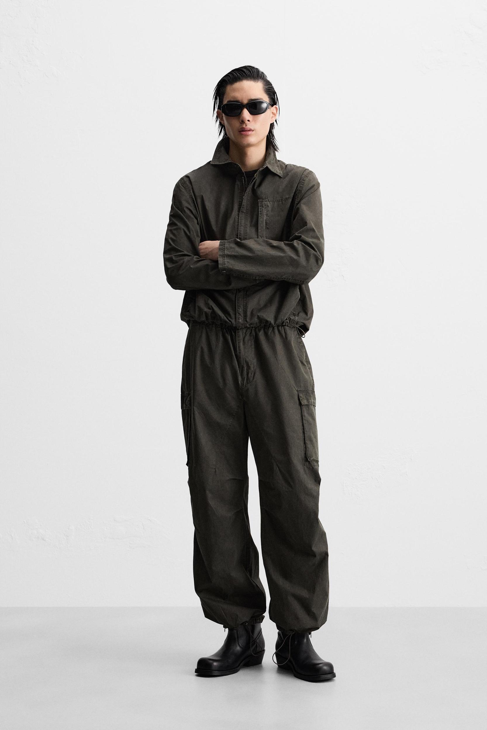 WASHED TECHNICAL CARGO PANTS Product Image