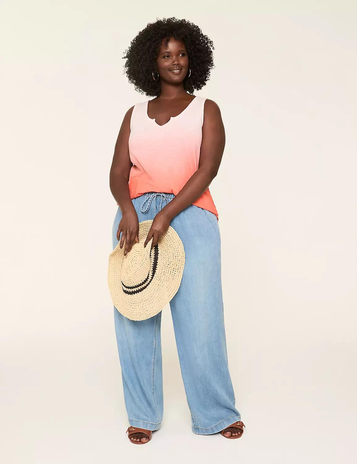 Pull-On Fit Lightweight Denim Relaxed Straight Jean Product Image