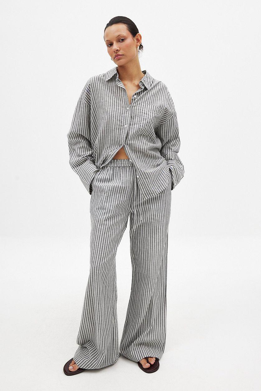 Crochet Insert Mid Waist pants Product Image