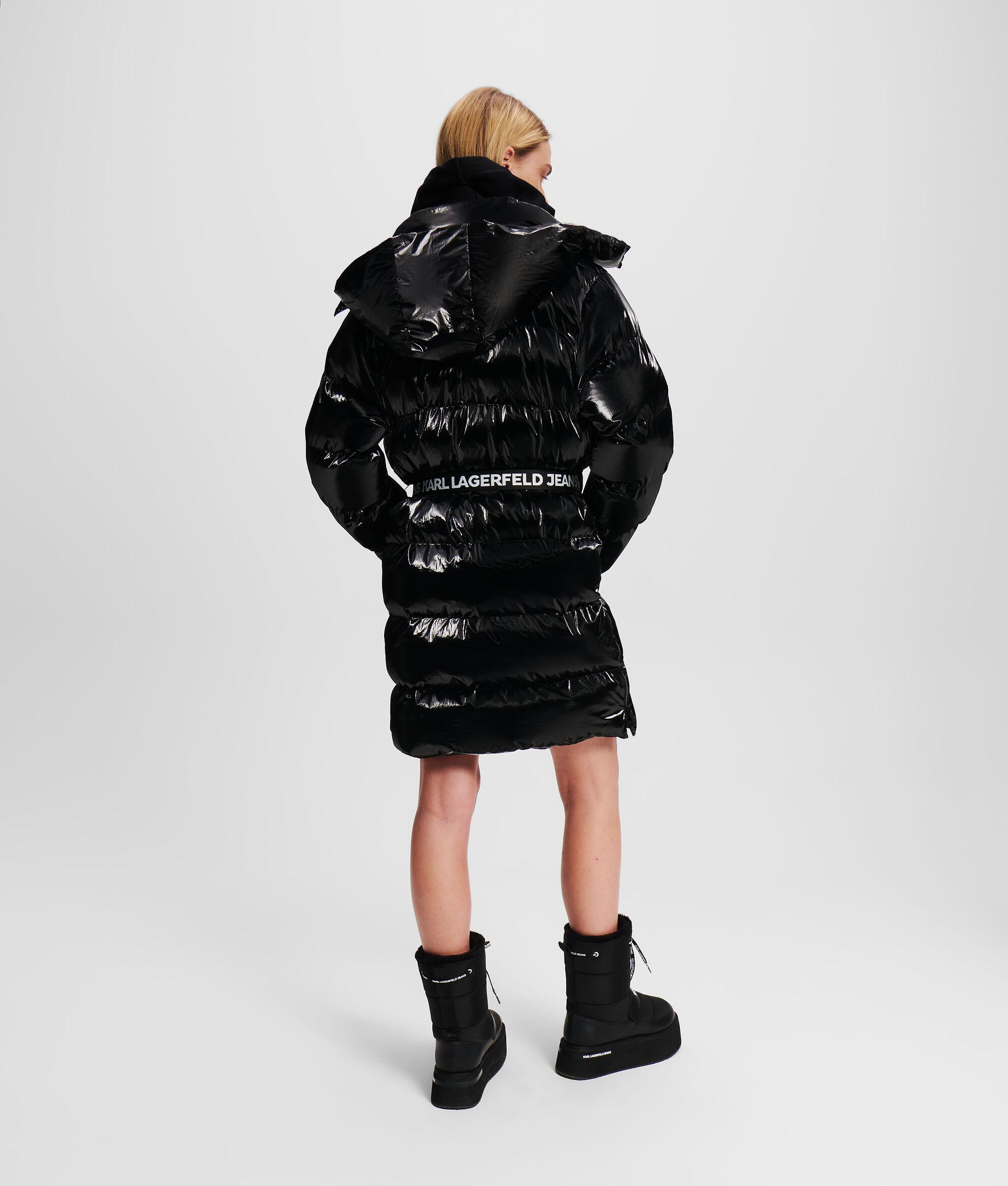 LONG BELTED PUFFER JACKET Product Image