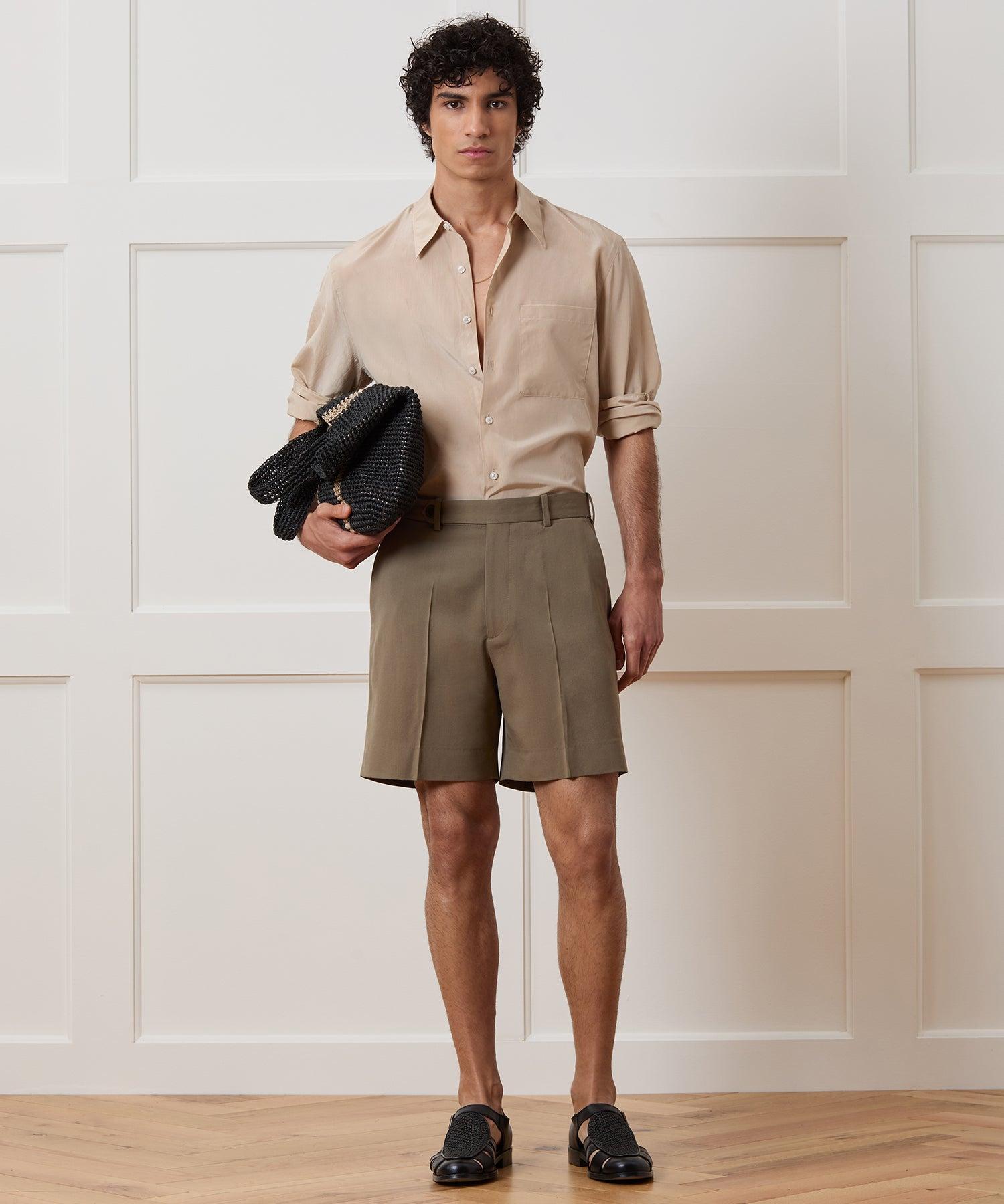 7" Italian Gabardine Tab Short Product Image