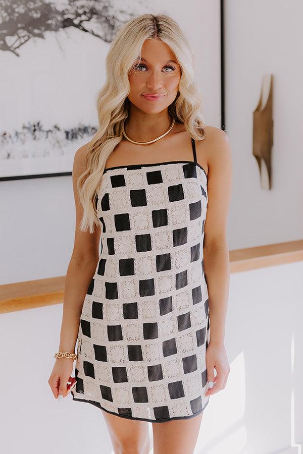 Boho Lifestyle Crochet Mini Dress Product Image