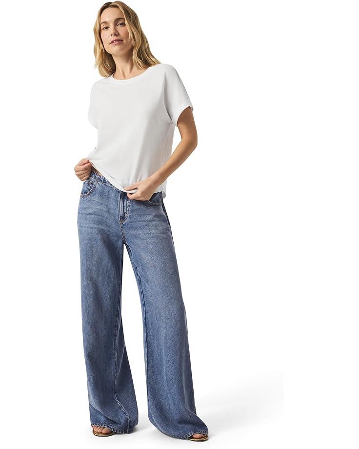 Zoe Short Sleeve Cotton Modal Slub Crew Neck Product Image