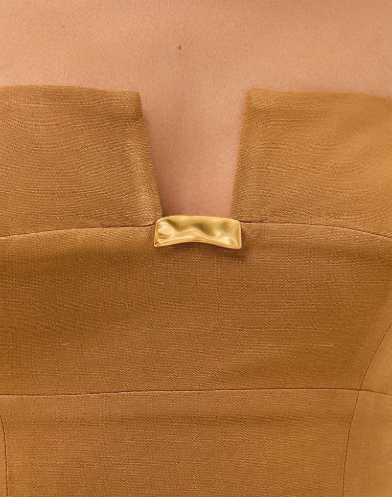 Prya Flared Ankle Pants - Toffee Product Image