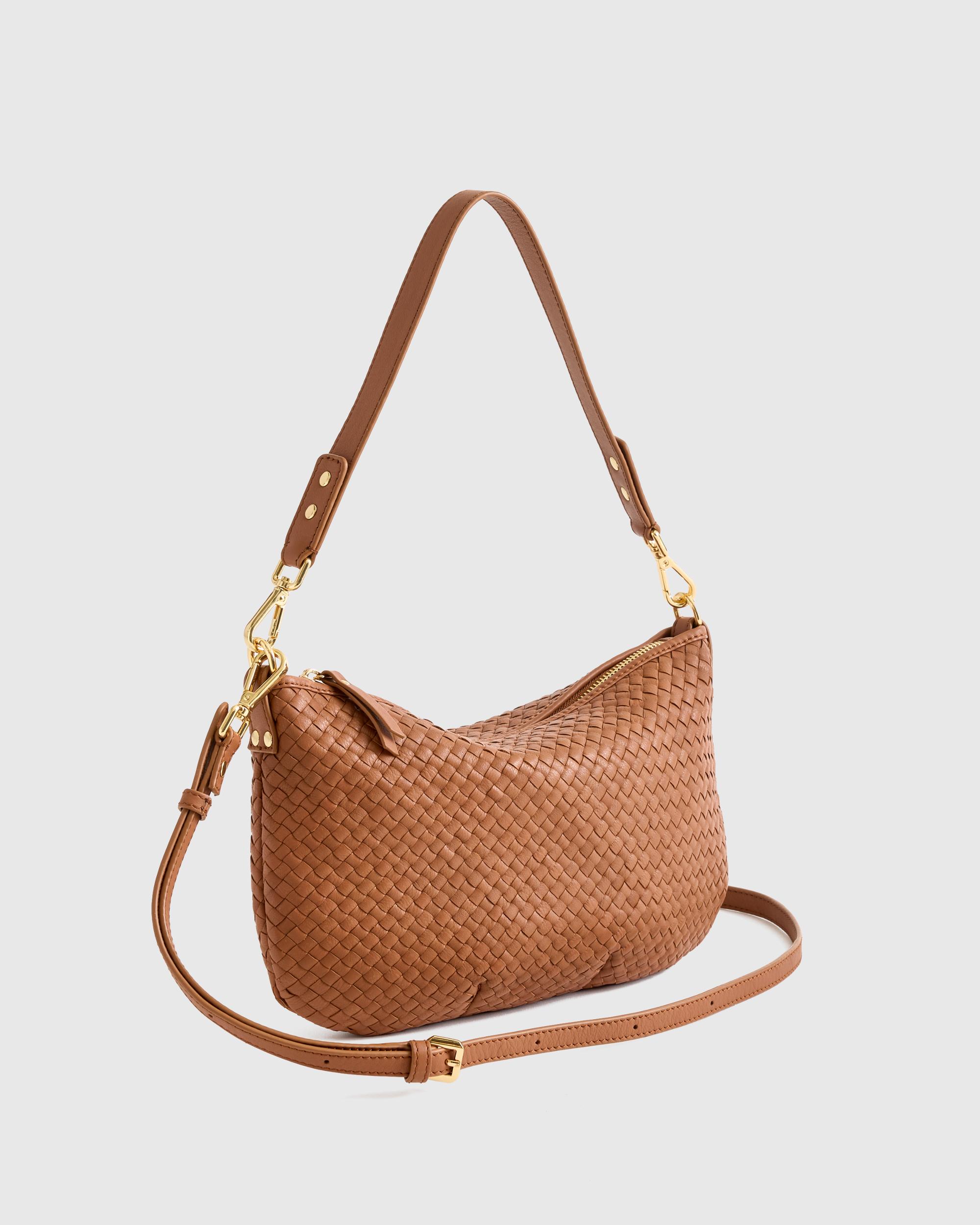 Quince | Women's Italian Handwoven Leather Mini Shoulder Bag Italian Leather Product Image
