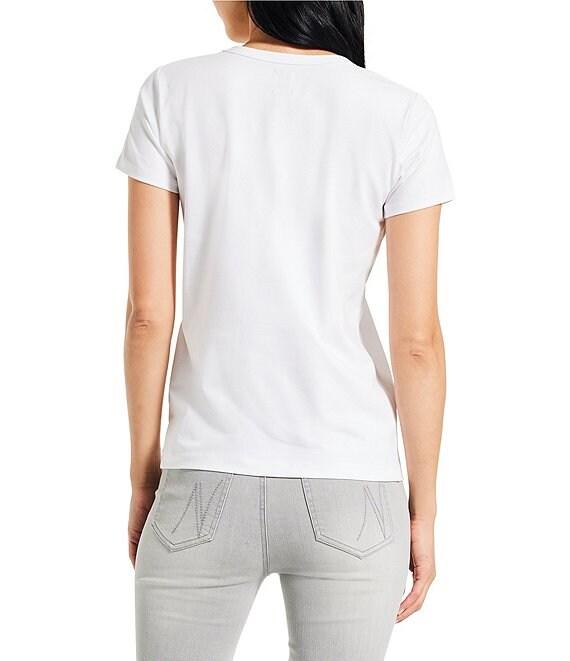 NIC + ZOE Perfect Knit Crew Neck Short Sleeve T-Shirt Product Image