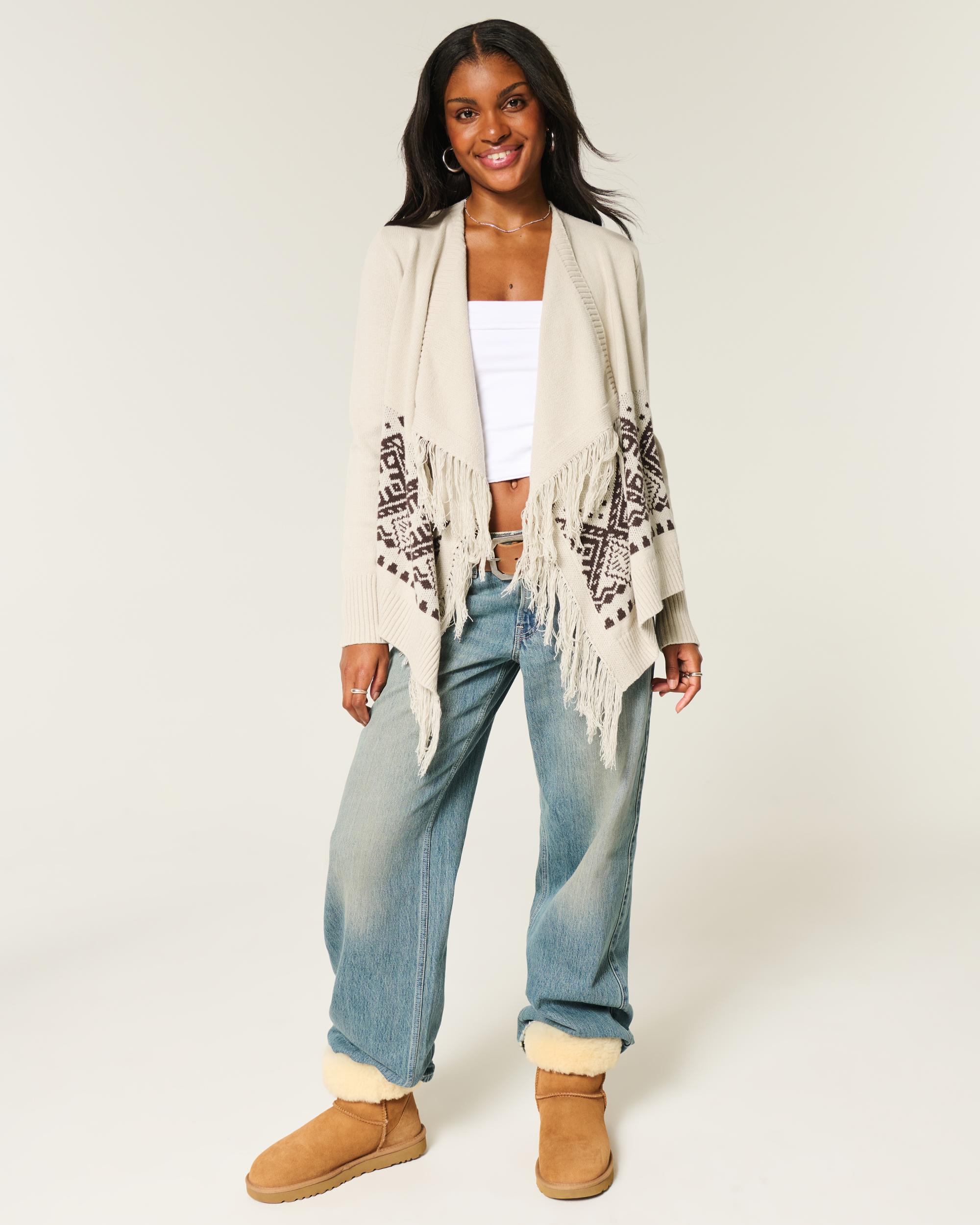 Easy Fringe No-Close Cardigan Product Image
