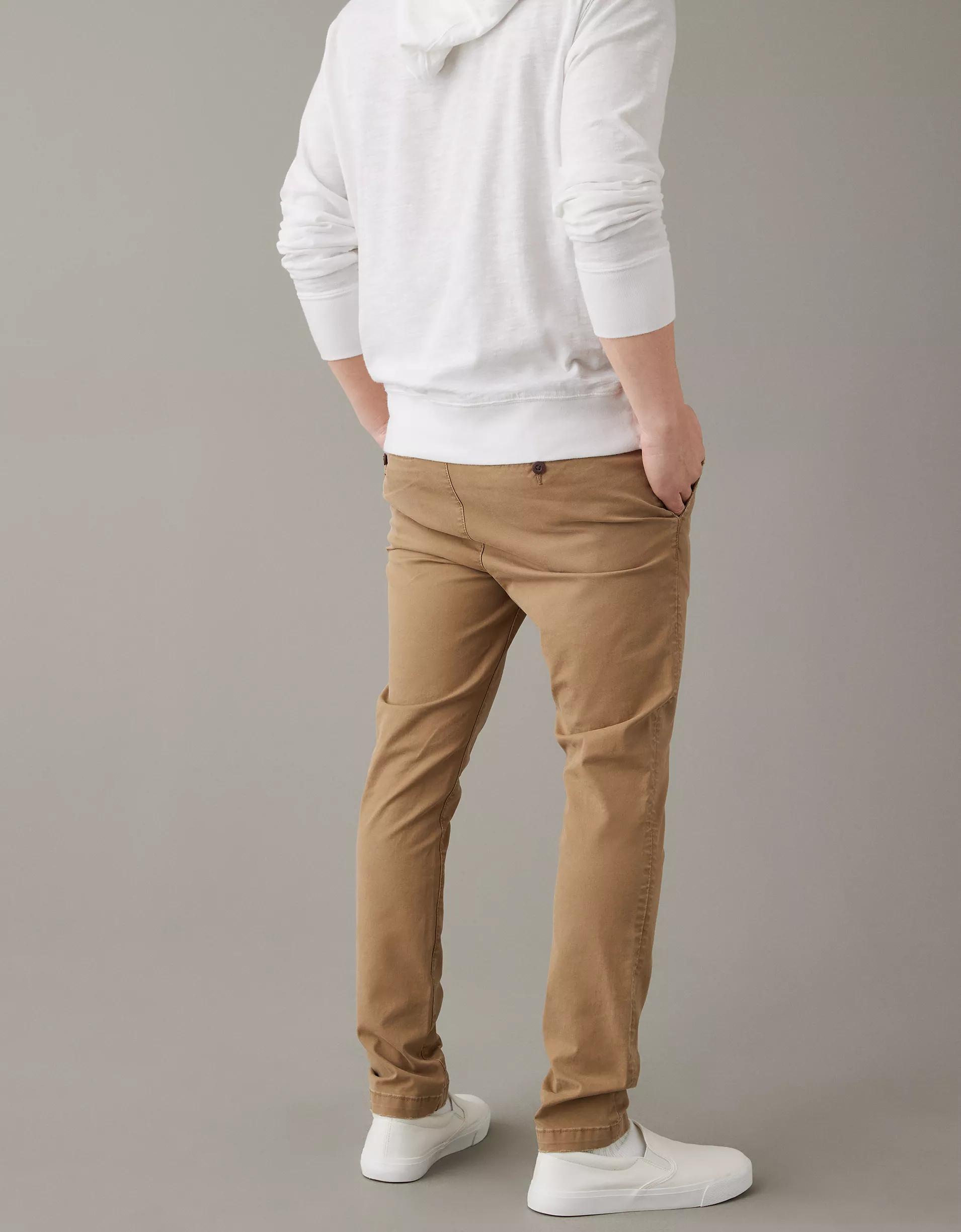 AE Flex Skinny Lived-In Khaki Pant Product Image