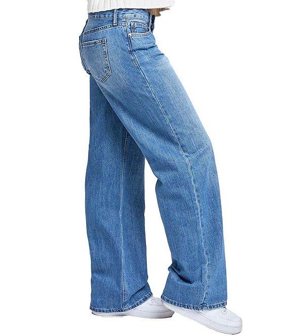 YMI Jeanswear Low Rise Wide Leg Jeans Product Image