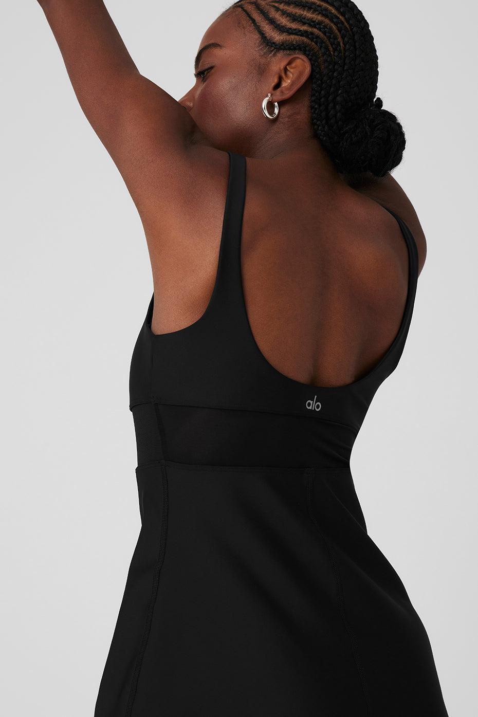 Airlift Double Trouble Tennis Dress - Black Product Image