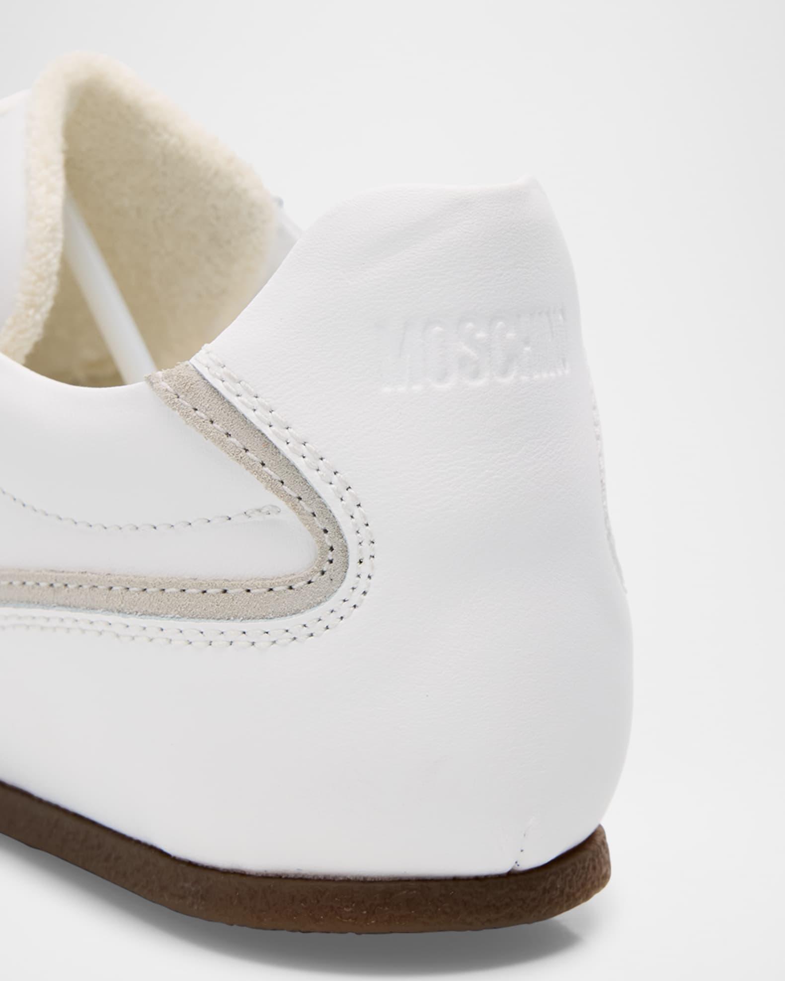 Men's Leather and Suede Low-Top Sneakers Product Image