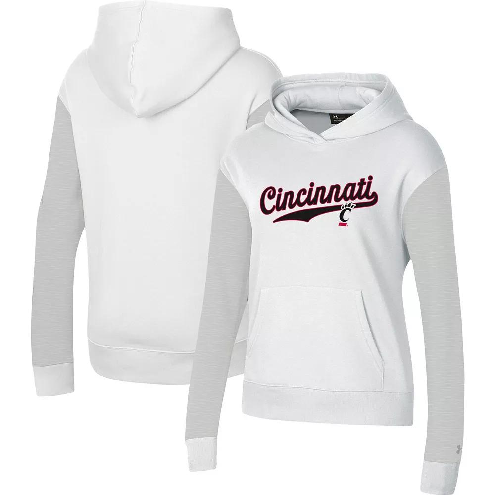 Women's Under Armour White Cincinnati Bearcats All Day Pullover Hoodie,  Product Image