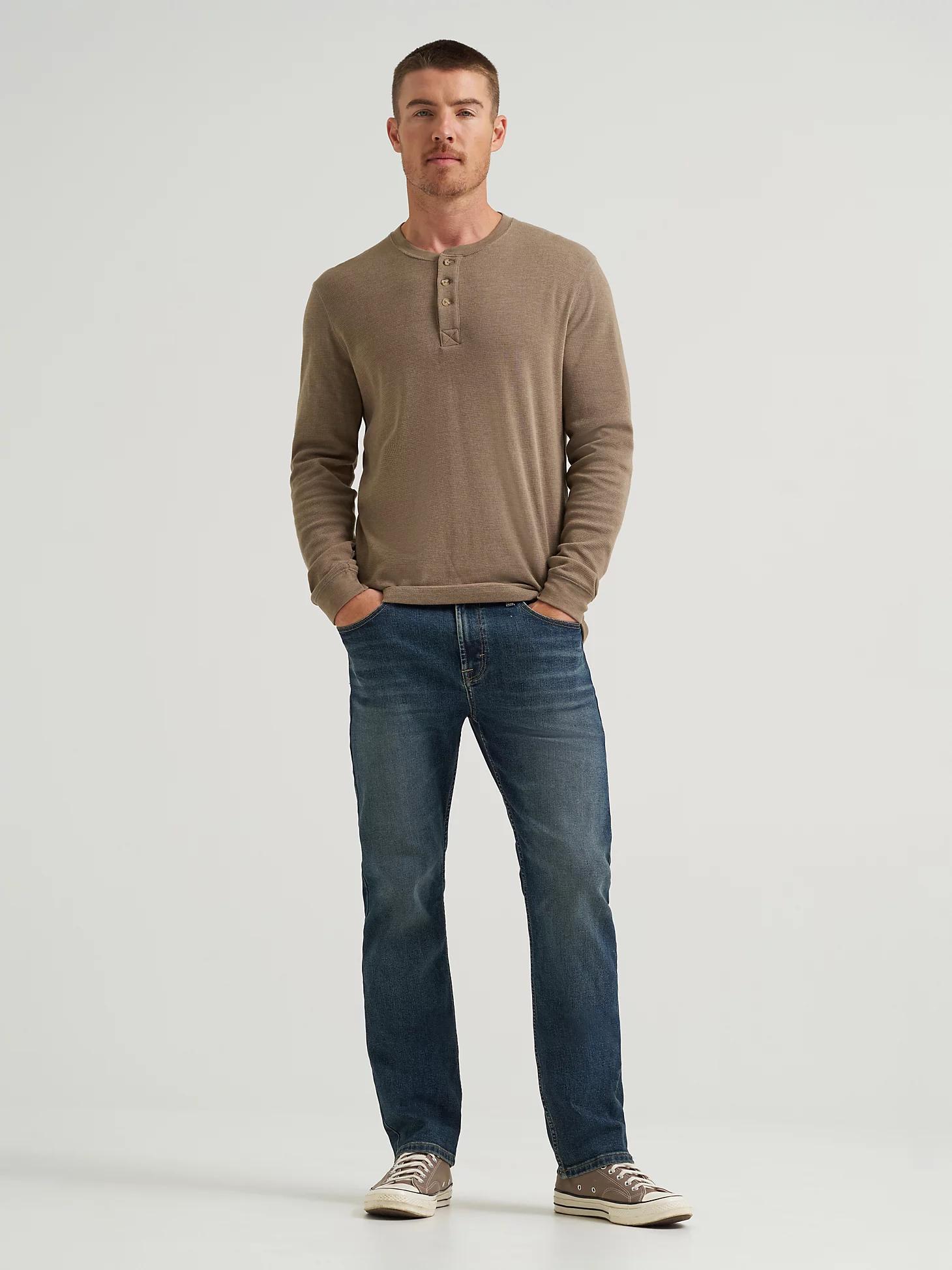 Men's Five Star Premium Waffle Henley in Cub Heather Product Image