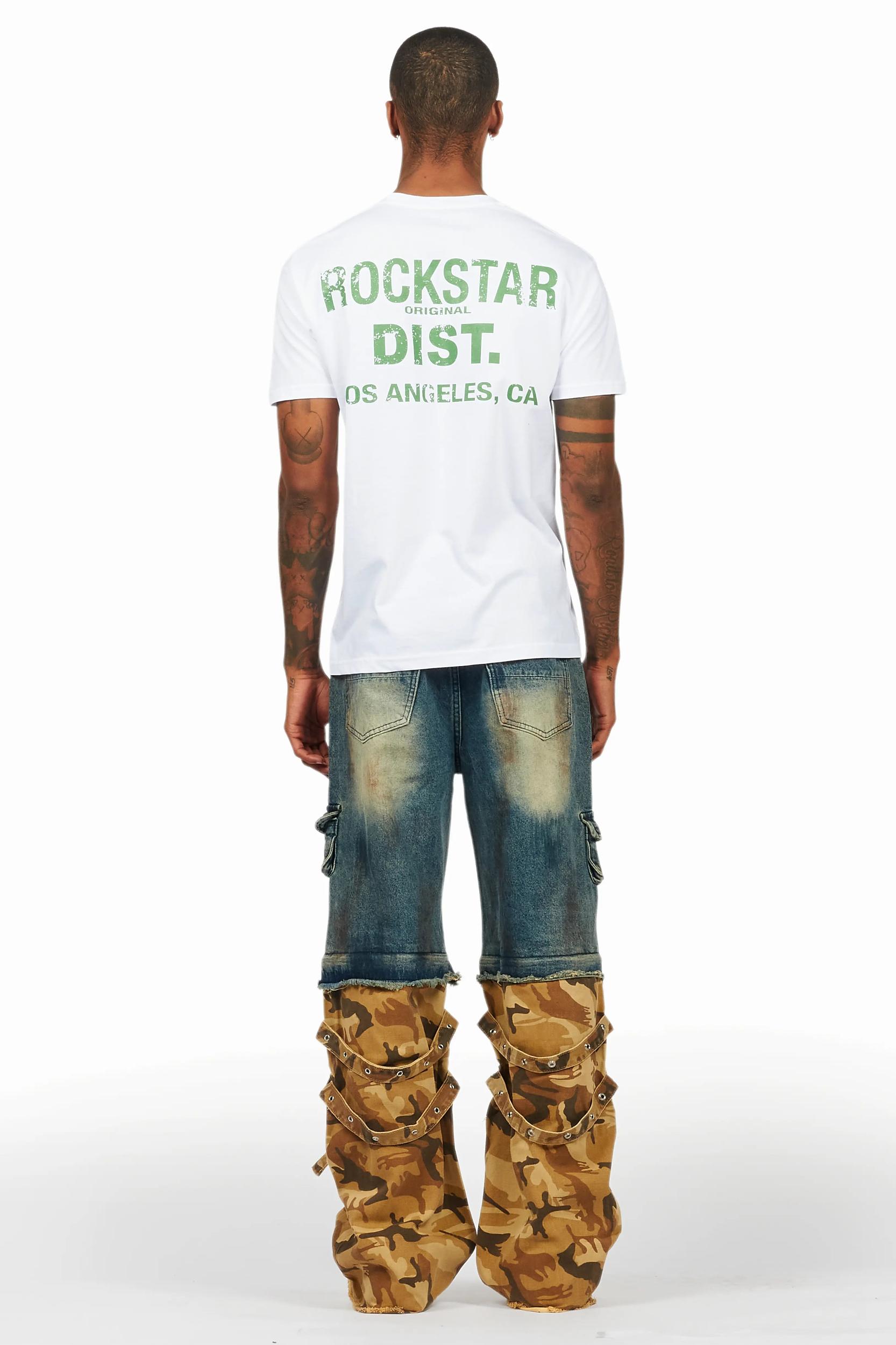 Exxus Dark Blue Baggy Fit Jean Male Product Image