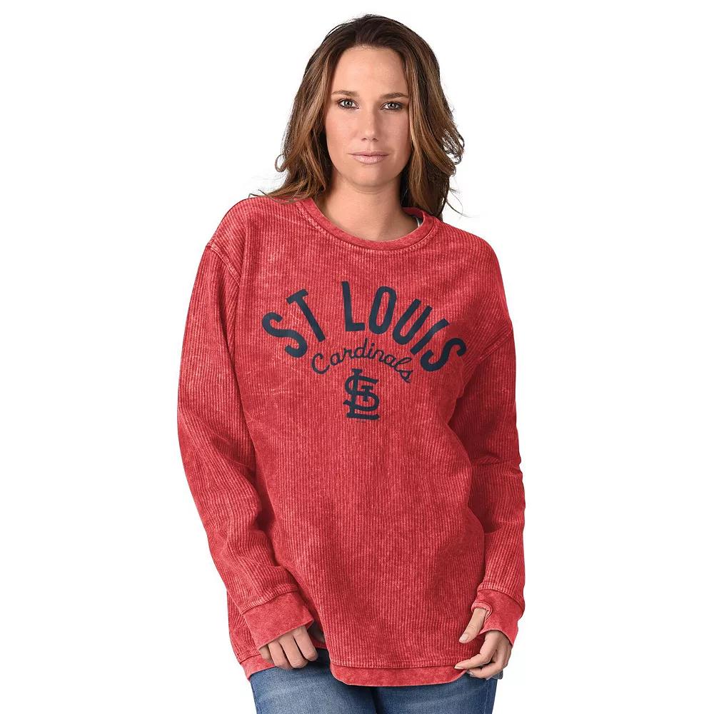 Women's G-III 4Her by Carl Banks Royal Texas Rangers Comfy Cord Pullover Sweatshirt,  Product Image