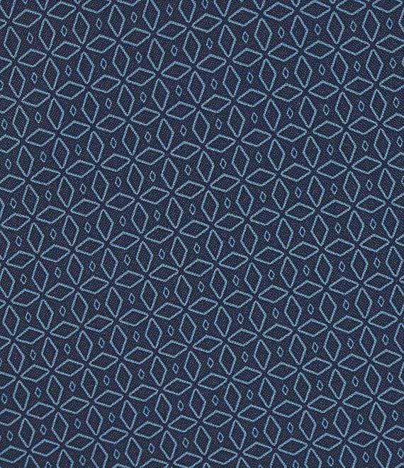 Roundtree & Yorke Performance Stretch Fabric Straight Fit Flat Front 7#double; Geo Printed Shorts Product Image