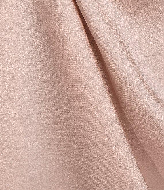 Caroline Rose Soft Satin Scoop Neck Sleeveless Long Coordinating Tank Top Product Image