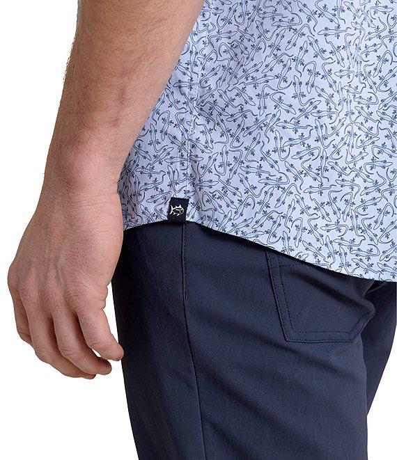 Southern Tide Brrr° Intercoastal Performance Stretch Iguana Glee Short Sleeve Woven Shirt Product Image