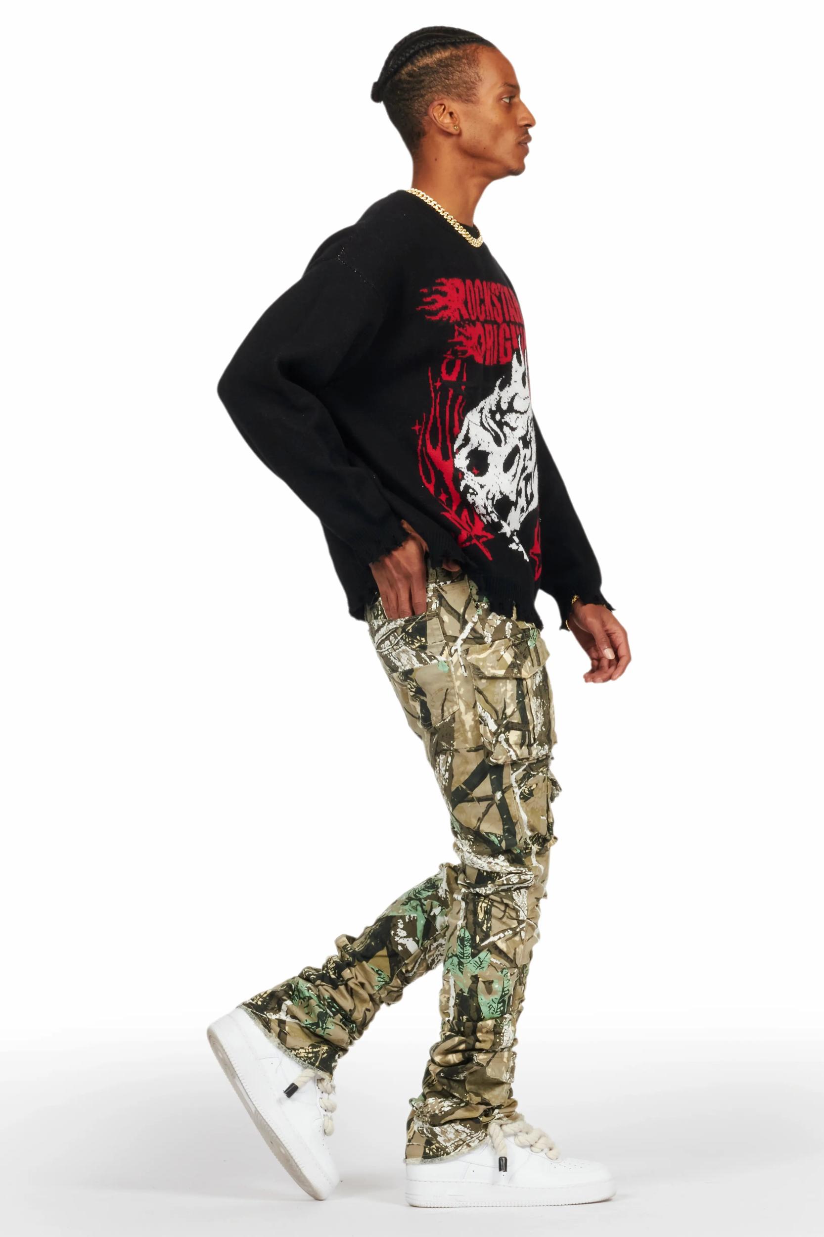 Gentry Tree Camo Stacked Flare Jean Male Product Image