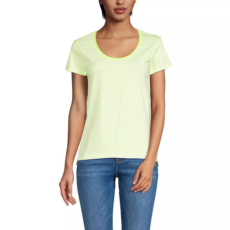 Women's Lands' End Short Sleeve Scoop Neck T-Shirt,  Product Image